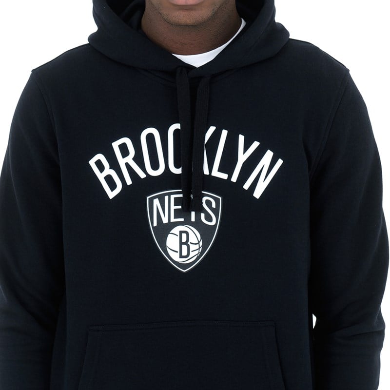 Black New Era Brooklyn Nets Hoodie | DGEH56938