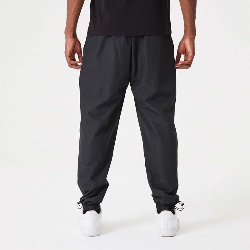 Black New Era Brooklyn Nets NBA All Over Print Panel Joggers | XQAS49857