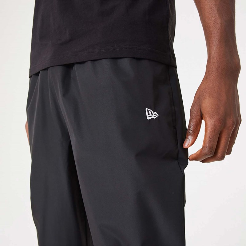 Black New Era Brooklyn Nets NBA All Over Print Panel Joggers | XQAS49857