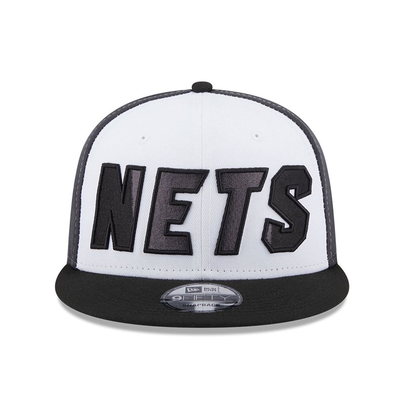 Black New Era Brooklyn Nets NBA Back Half Cap 9fifty | CPKU98653