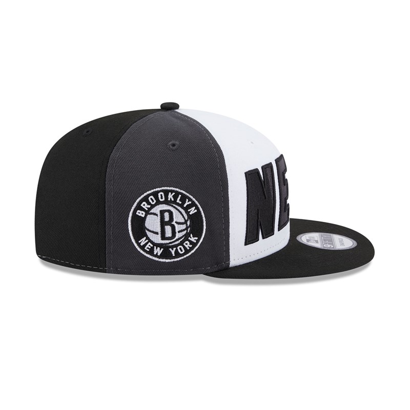 Black New Era Brooklyn Nets NBA Back Half Cap 9fifty | CPKU98653