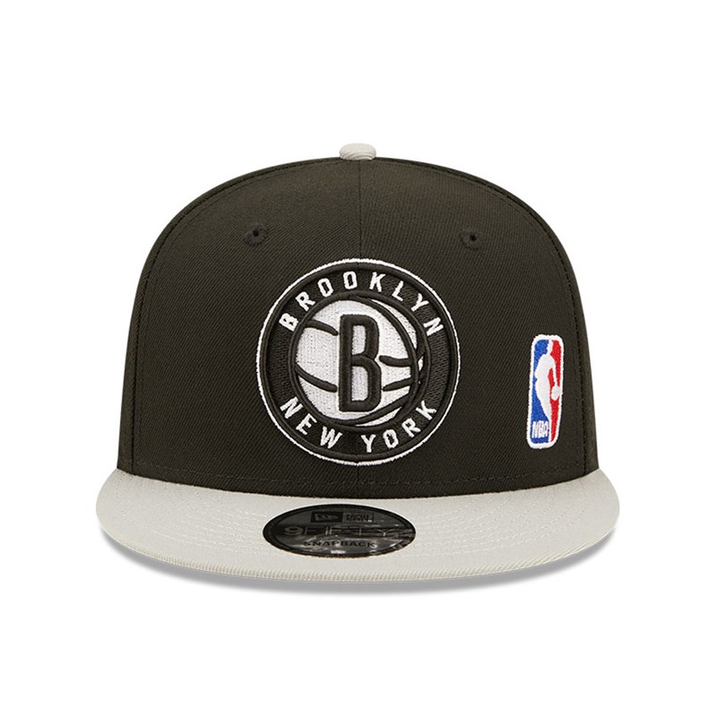 Black New Era Brooklyn Nets NBA Letter Arch Cap 9fifty | PFSO45736