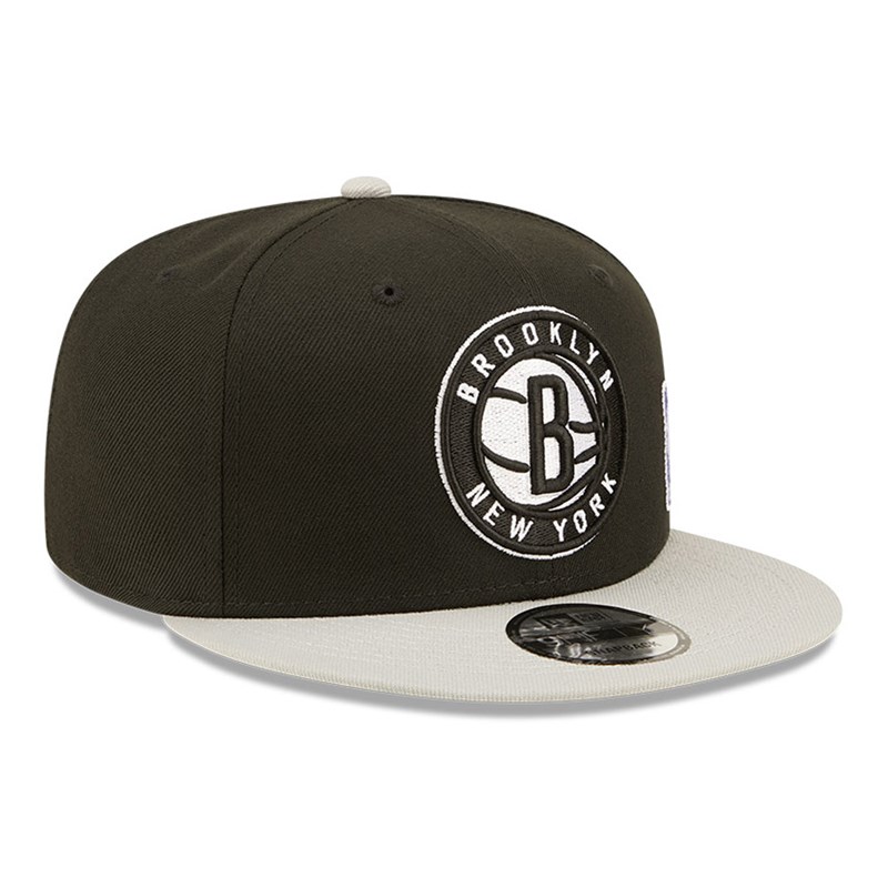 Black New Era Brooklyn Nets NBA Letter Arch Cap 9fifty | PFSO45736