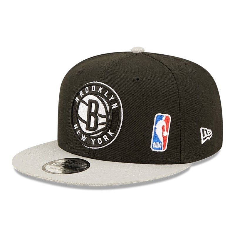 Black New Era Brooklyn Nets NBA Letter Arch Cap 9fifty | PFSO45736