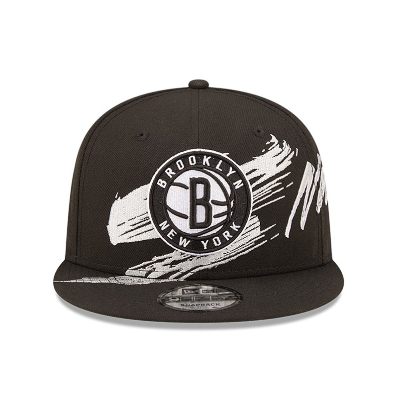 Black New Era Brooklyn Nets NBA Sweep Cap 9fifty | HZGP90734