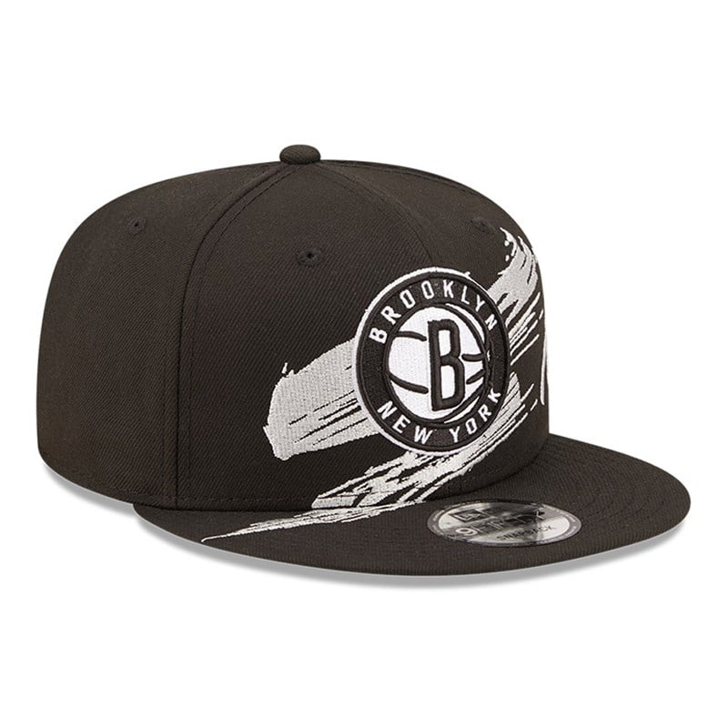 Black New Era Brooklyn Nets NBA Sweep Cap 9fifty | HZGP90734