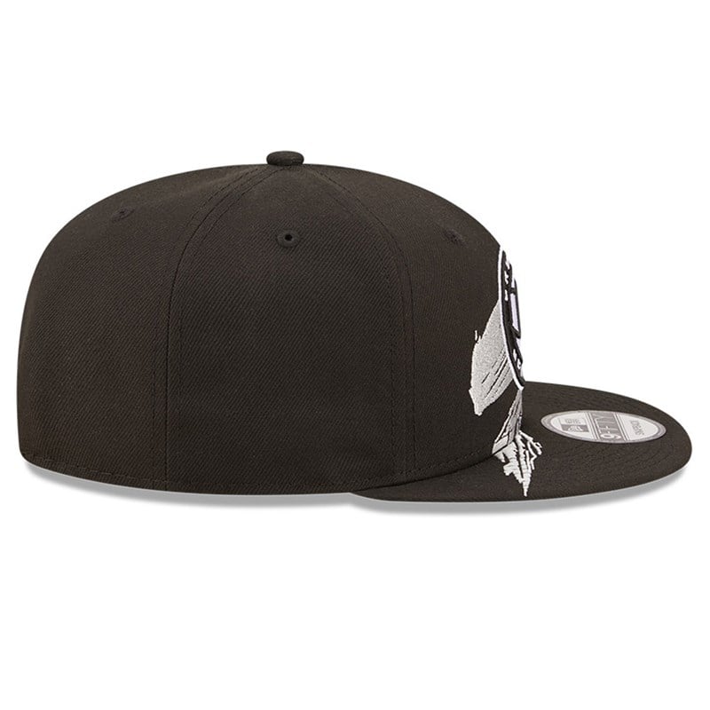 Black New Era Brooklyn Nets NBA Sweep Cap 9fifty | HZGP90734