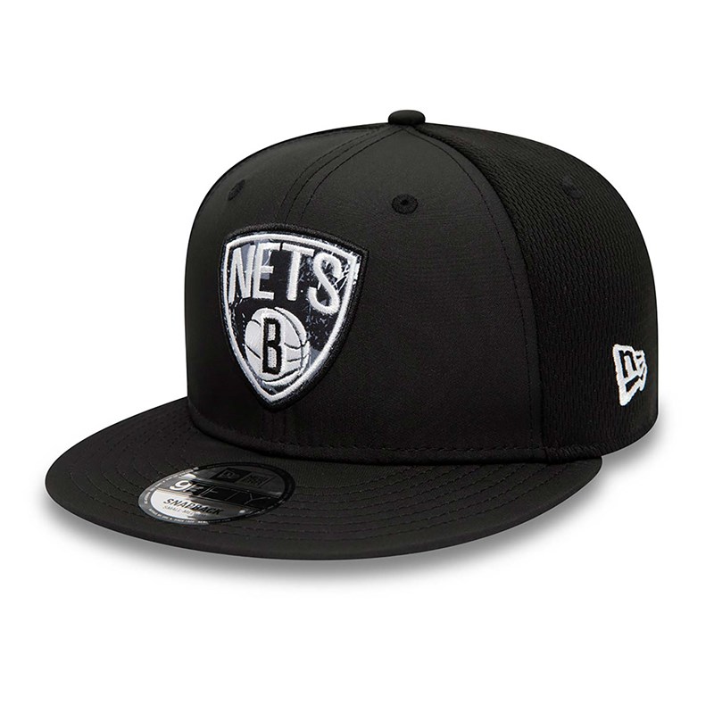 Black New Era Brooklyn Nets Print Infill Cap 9fifty | BKTI75109