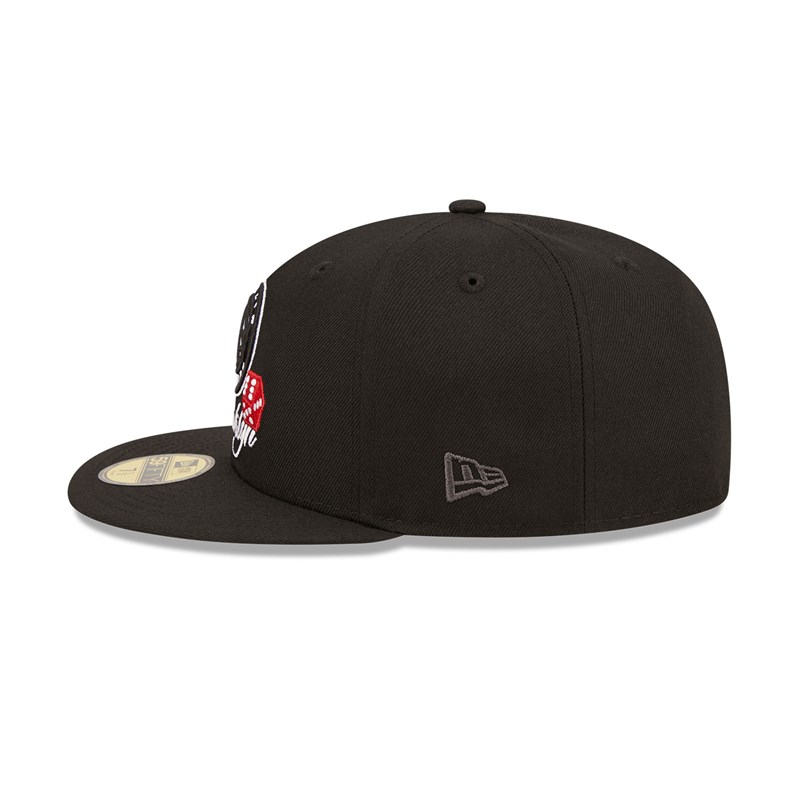 Black New Era Brooklyn Nets Roller Fitted Cap 59fifty | RGAN90758