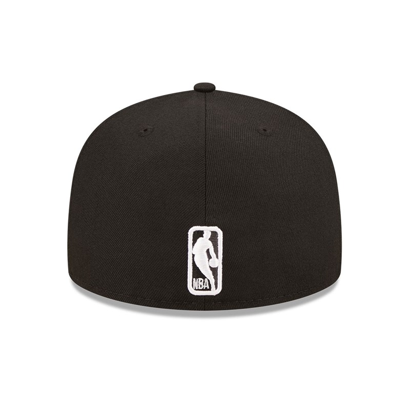 Black New Era Brooklyn Nets Roller Fitted Cap 59fifty | RGAN90758