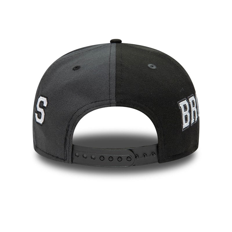 Black New Era Brooklyn Nets Teamsplit Cap 9fifty | FXBS61845