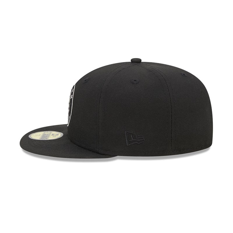 Black New Era Brooklyn Nets Twilight Fantasy Fitted Cap 59fifty | VSJB14978