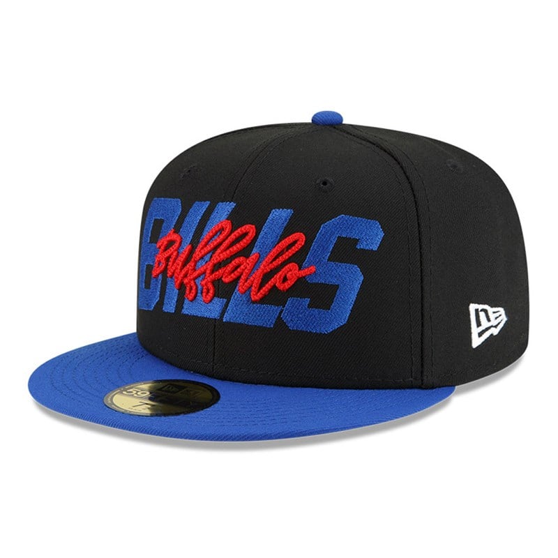 Black New Era Buffalo Bills NFL Draft Fitted Cap 59fifty | ALVX25034