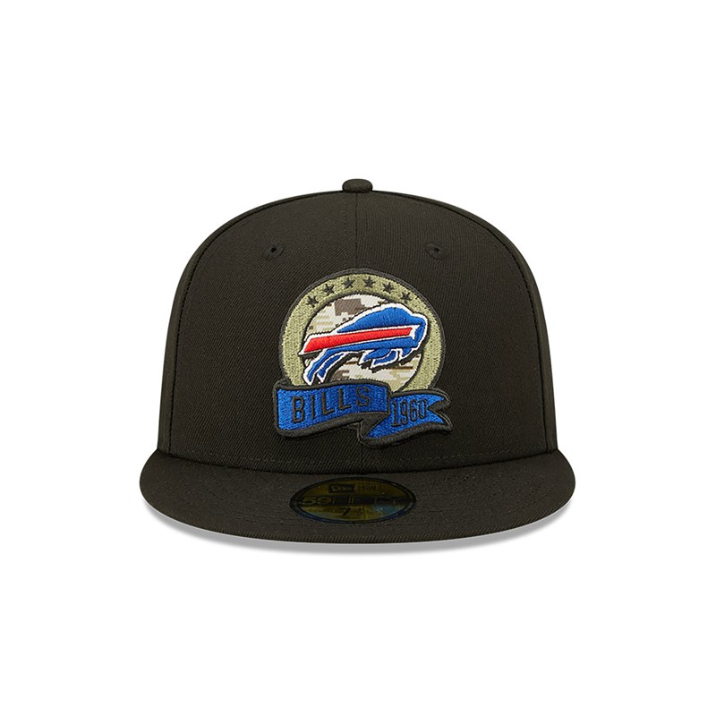 Black New Era Buffalo Bills NFL Salute To Service Fitted Cap 59fifty | UNFZ38917