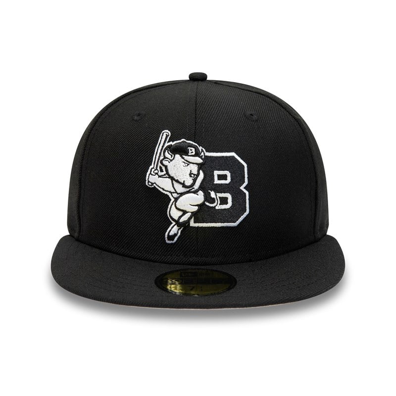 Black New Era Buffalo Bisons Milb And Fitted Cap 59fifty | JIUS85140