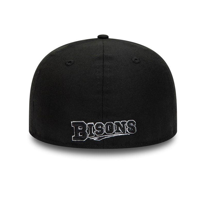 Black New Era Buffalo Bisons Milb And Fitted Cap 59fifty | JIUS85140