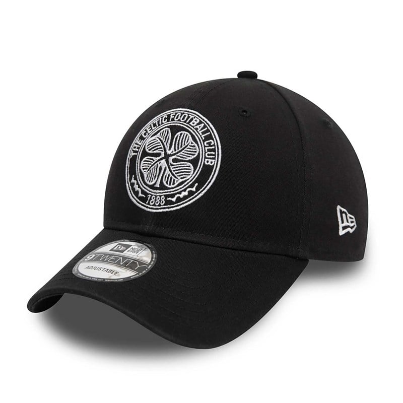 Black New Era Celtic Fc Adjustable Cap 9twenty | YZQV48271