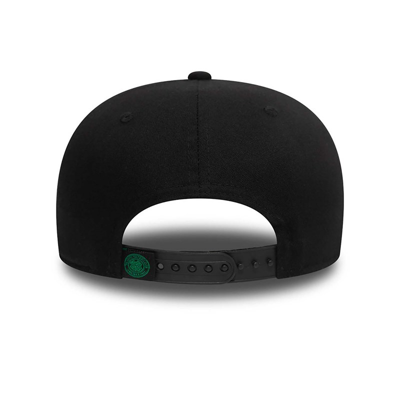 Black New Era Celtic Fc Wordmark Stretch Snap Cap 9fifty | QHVT96371