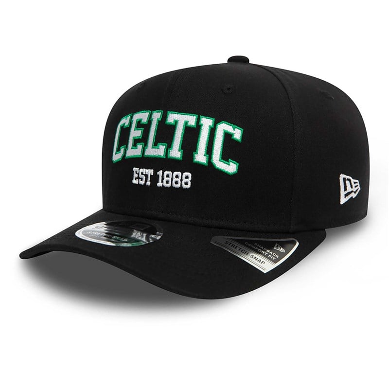 Black New Era Celtic Fc Wordmark Stretch Snap Cap 9fifty | QHVT96371