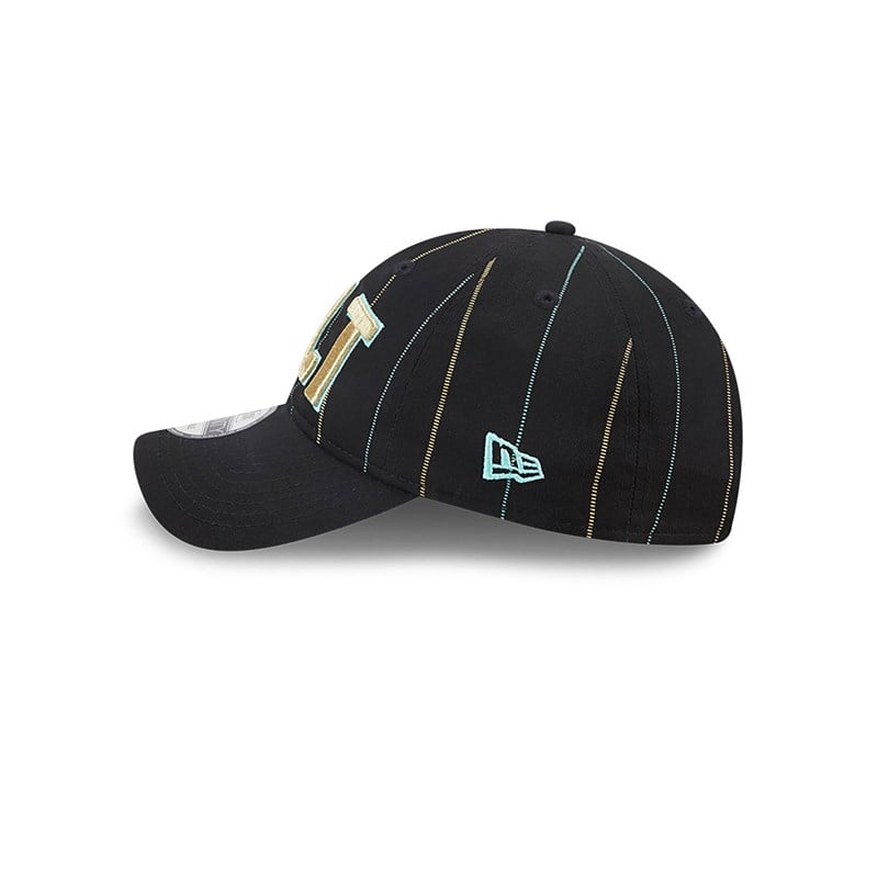 Black New Era Charlotte Hornets Authentics City Edition Adjustable Cap 9twenty | YTGR29530