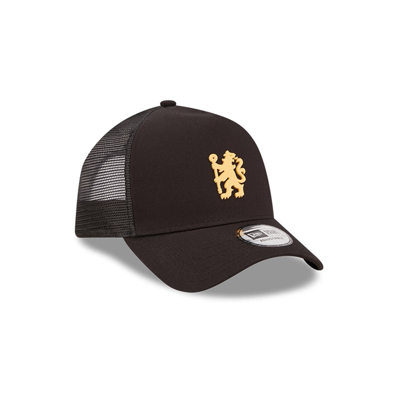 Black New Era Chelsea Fc Lion Crest Seasonal Cap Aframe | UNPR20653