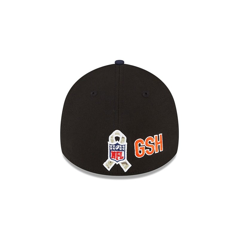 Black New Era Chicago Bears NFL Salute To Service Stretch Fit Cap 39thirty | GYLU07941