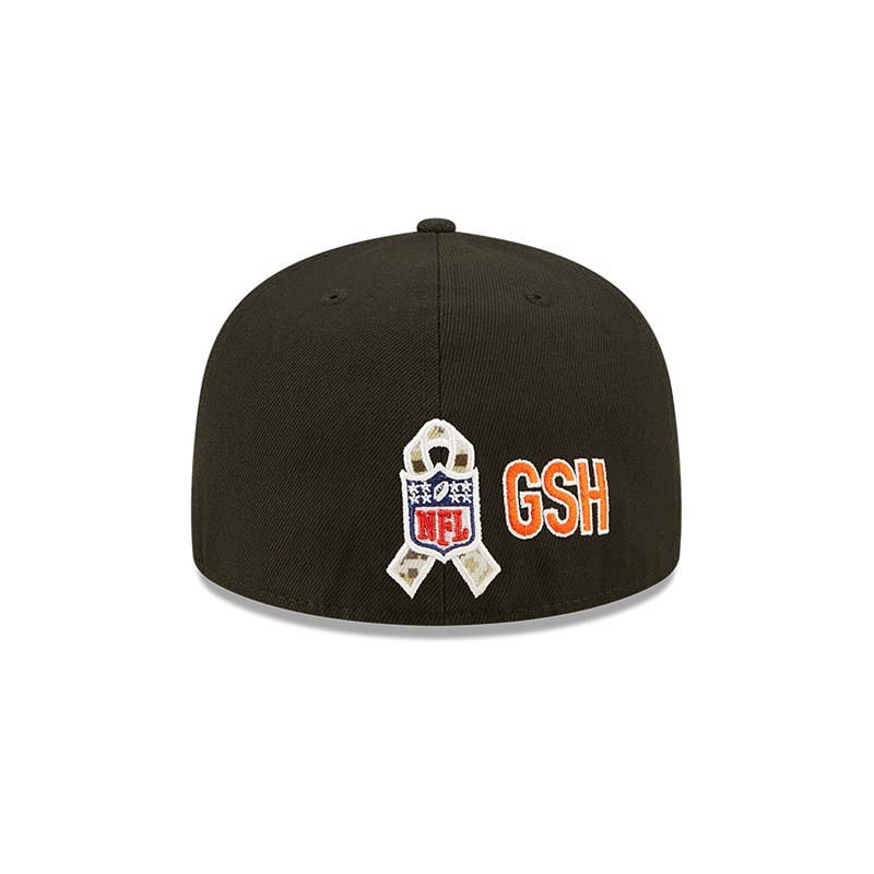 Black New Era Chicago Bears NFL Salute To Service Fitted Cap 59fifty | ZYAN01352