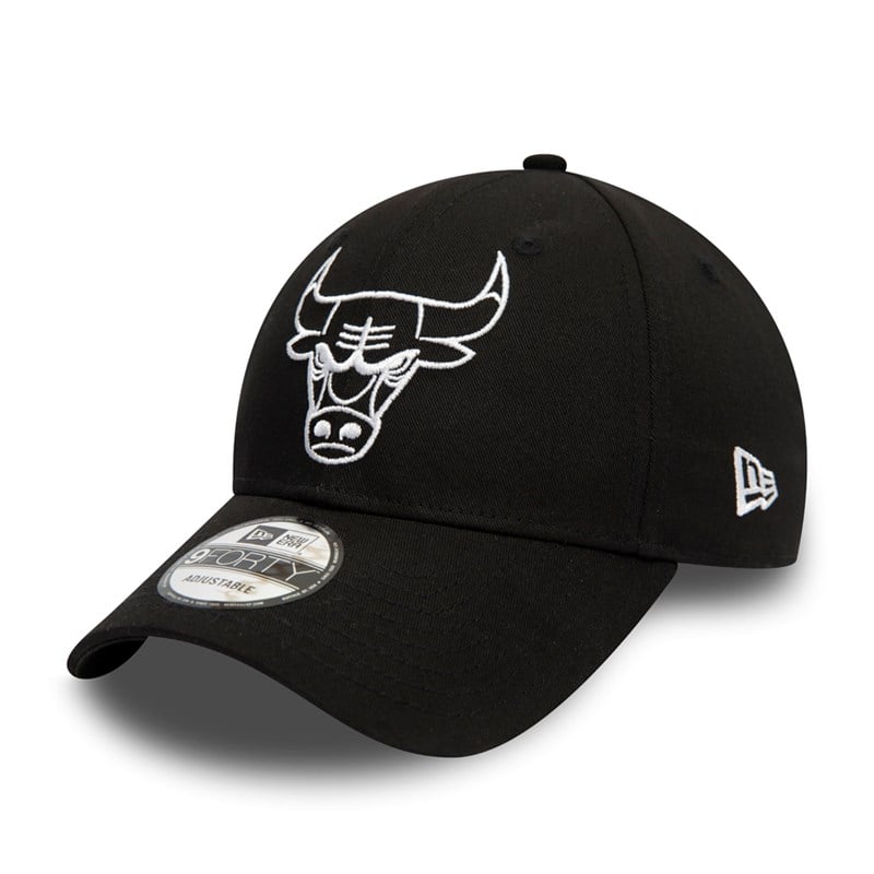 Black New Era Chicago Bulls Essential Outline Cap 9forty | HKWM49120