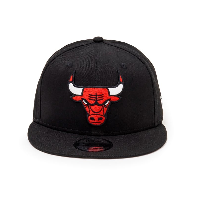 Black New Era Chicago Bulls Logo Cap 9fifty | JBXI45139