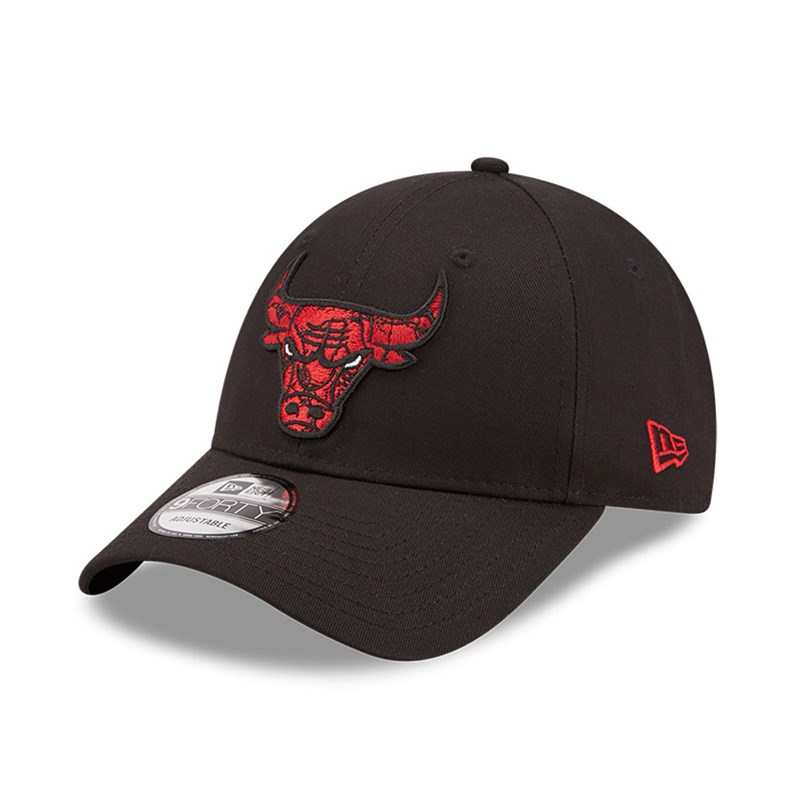 Black New Era Chicago Bulls Marble Infill Adjustable Cap 9forty | AIYP47052