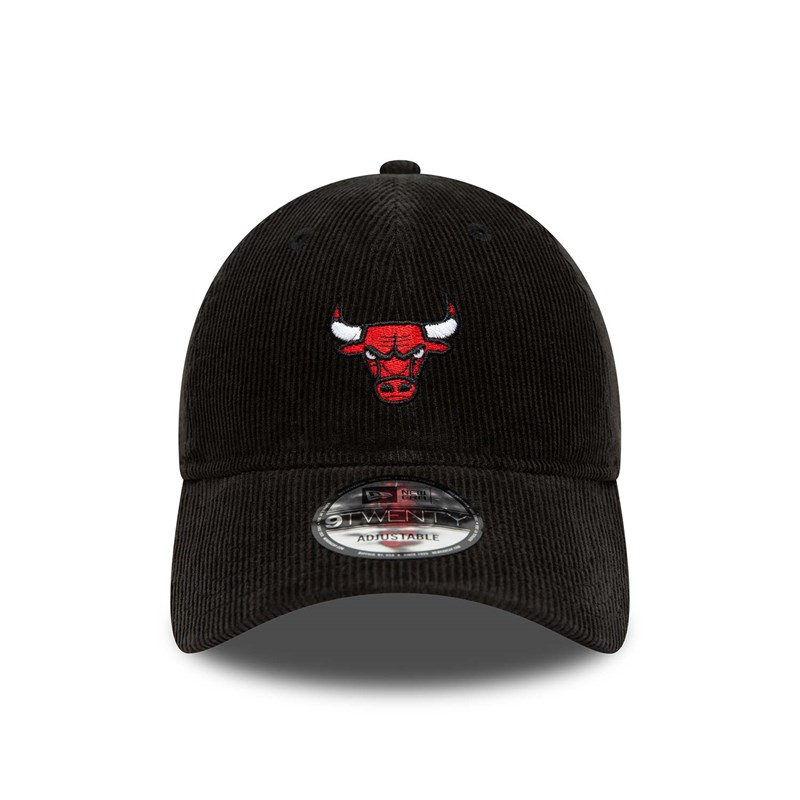 Black New Era Chicago Bulls Mini Logo Adjustable Cap 9twenty | QXTN40629