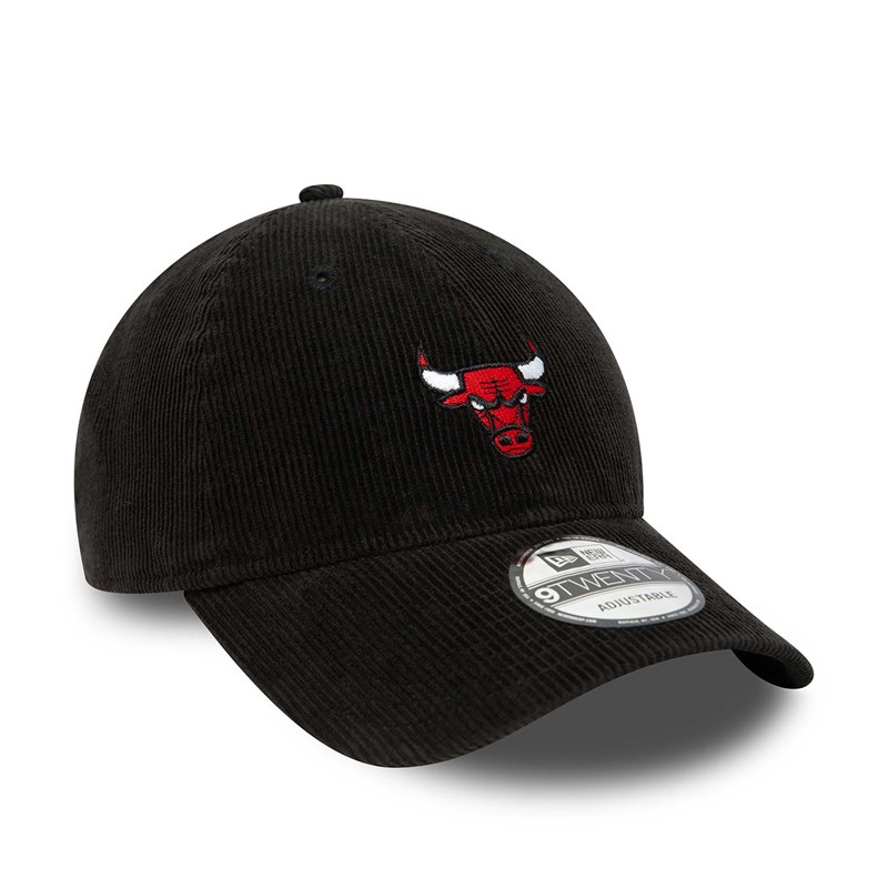 Black New Era Chicago Bulls Mini Logo Adjustable Cap 9twenty | QXTN40629