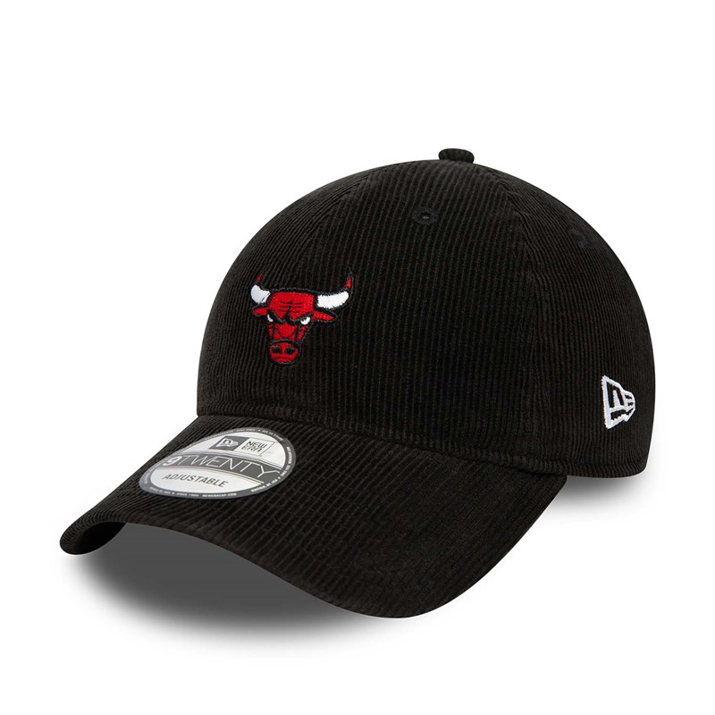 Black New Era Chicago Bulls Mini Logo Adjustable Cap 9twenty | QXTN40629