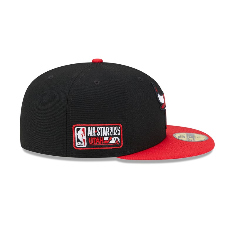 Black New Era Chicago Bulls NBA All Star Game Fitted Cap 59fifty | SZNX62093