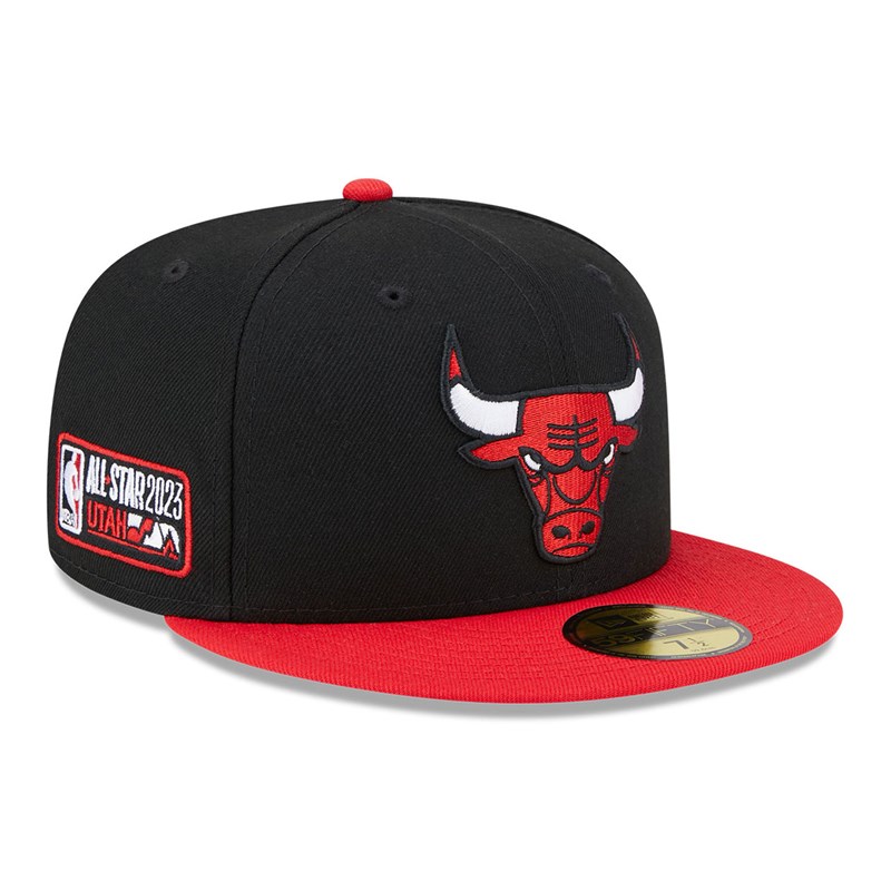 Black New Era Chicago Bulls NBA All Star Game Fitted Cap 59fifty | SZNX62093