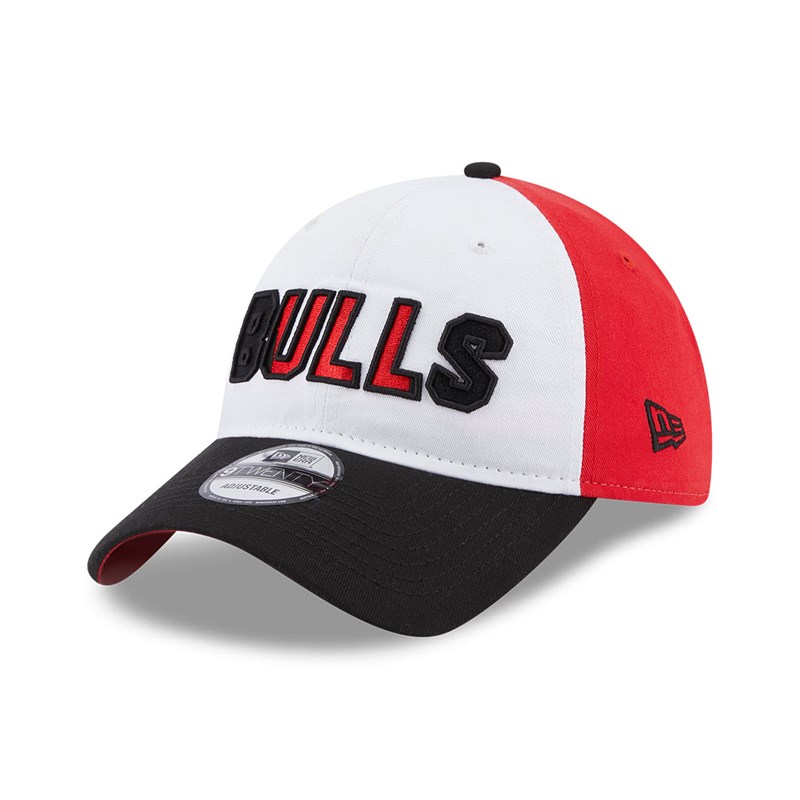 Black New Era Chicago Bulls NBA Back Half Adjustable Cap 9twenty | STKH89342