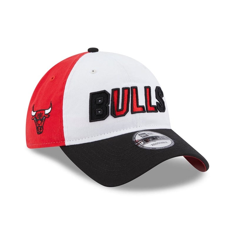 Black New Era Chicago Bulls NBA Back Half Adjustable Cap 9twenty | STKH89342