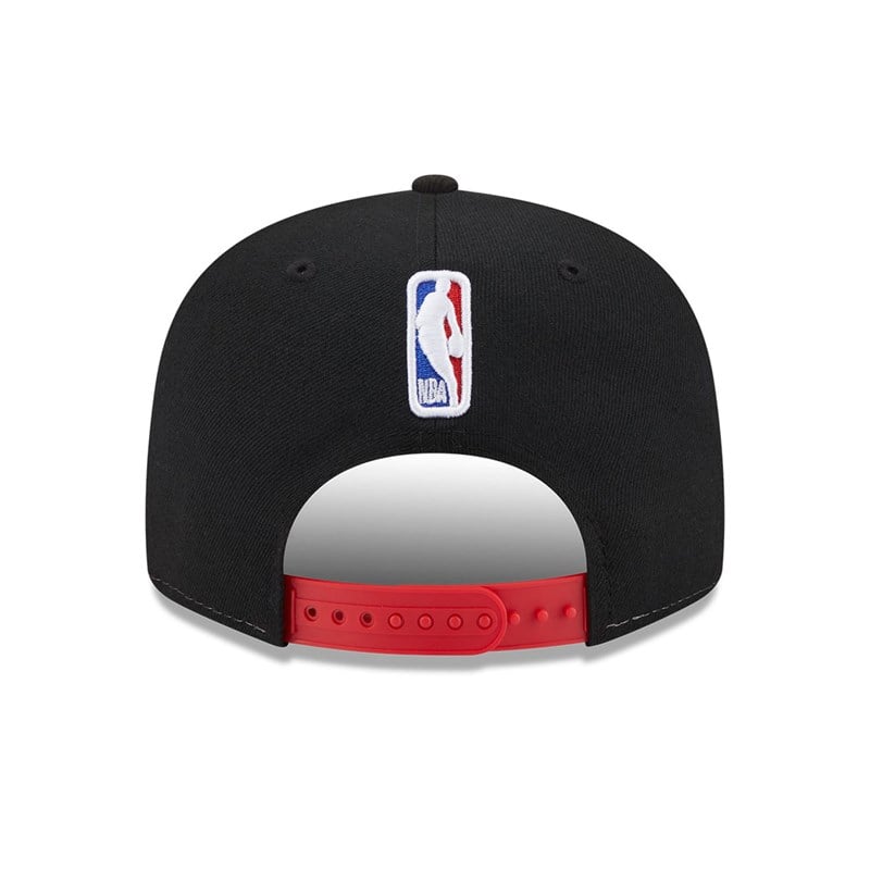 Black New Era Chicago Bulls NBA Back Half Cap 9fifty | VPST65894