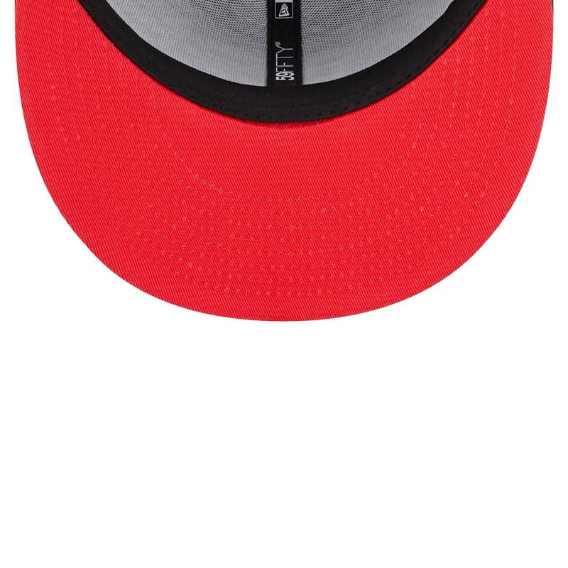 Black New Era Chicago Bulls NBA Elements Fitted Cap 59fifty | TZUF32495