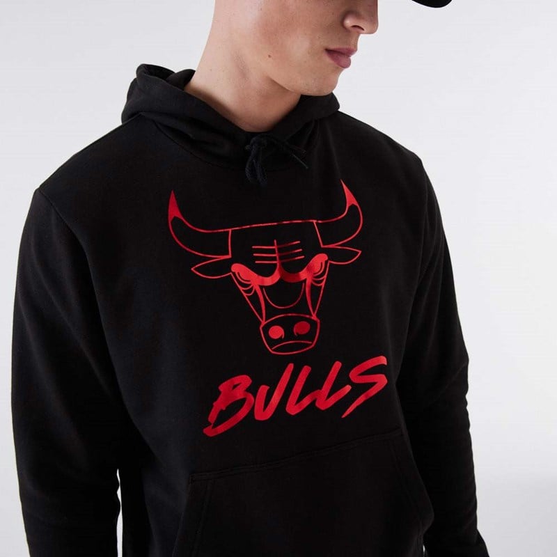 Black New Era Chicago Bulls NBA Hoodie | LKZE59134