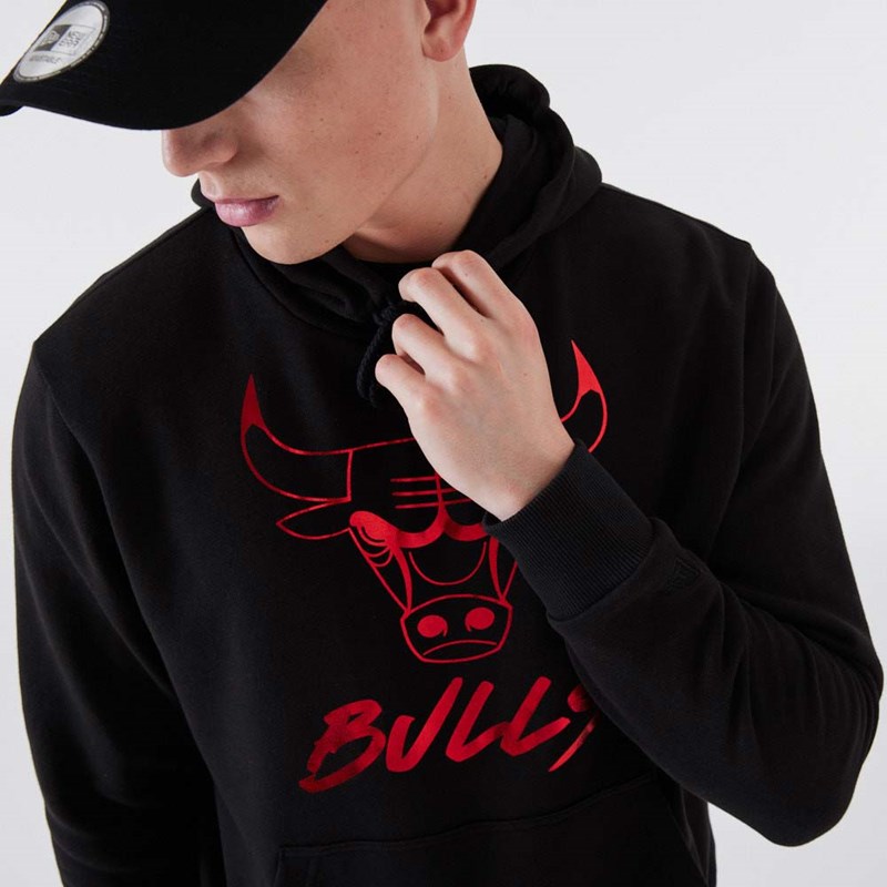 Black New Era Chicago Bulls NBA Hoodie | LKZE59134