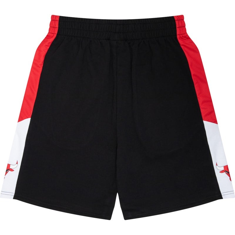 Black New Era Chicago Bulls NBA Mesh Side Panel Shorts | WQBX59862