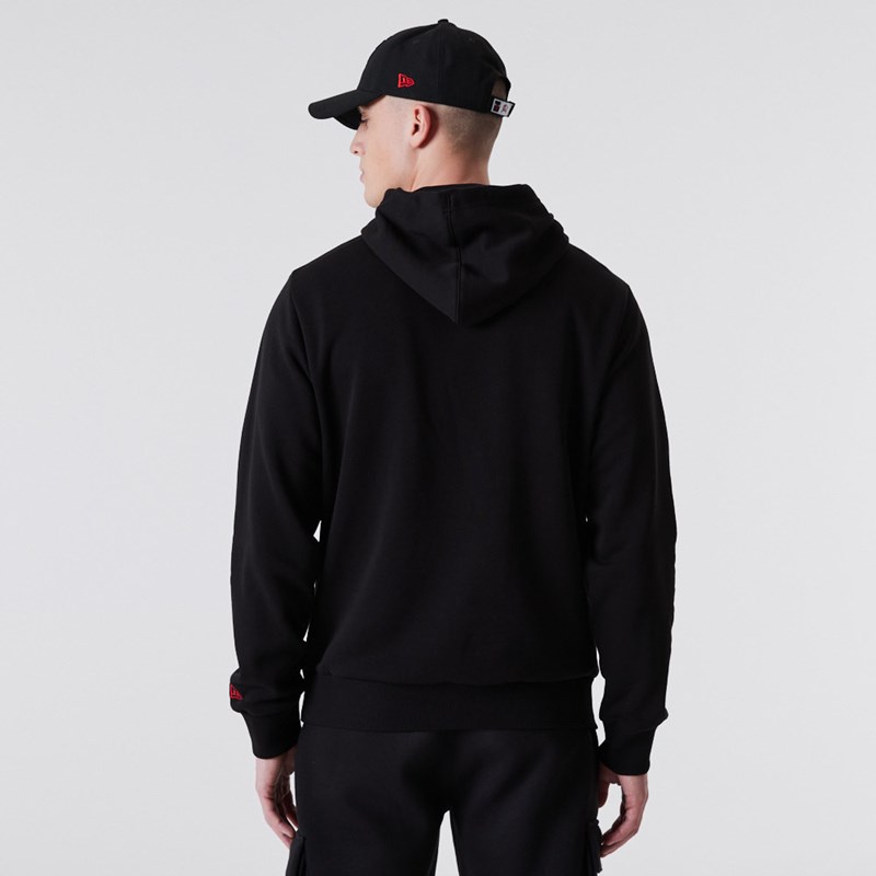 Black New Era Chicago Bulls NBA Outline Logo Hoodie | MEGX14385