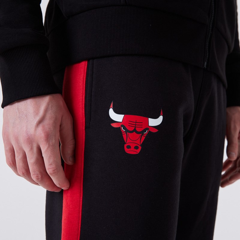 Black New Era Chicago Bulls NBA Panel Joggers | SFAJ63510