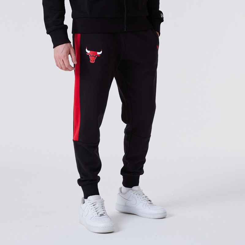 Black New Era Chicago Bulls NBA Panel Joggers | SFAJ63510