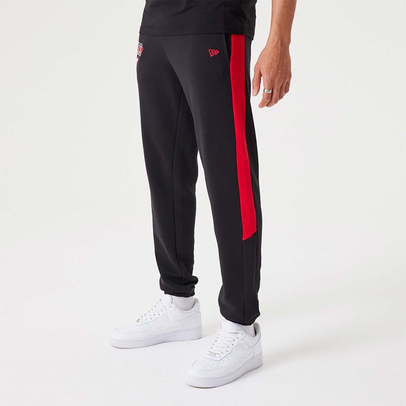 Black New Era Chicago Bulls NBA Script Joggers | VCIY72450