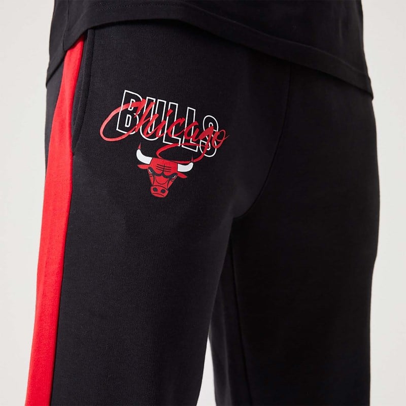 Black New Era Chicago Bulls NBA Script Joggers | VCIY72450