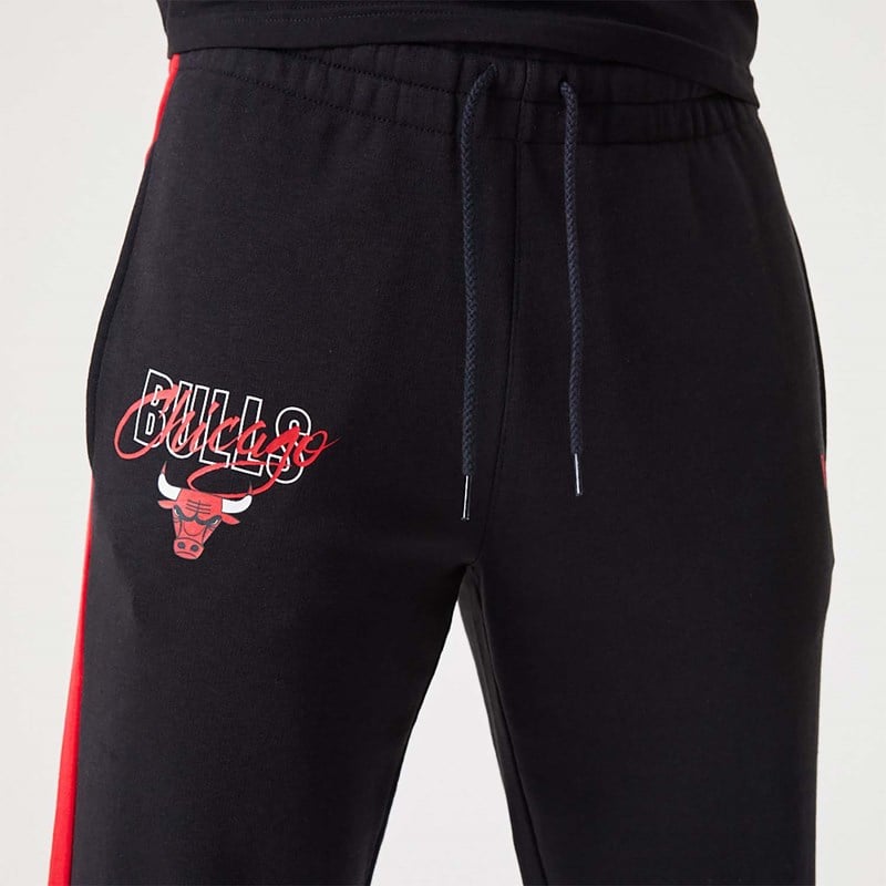 Black New Era Chicago Bulls NBA Script Joggers | VCIY72450