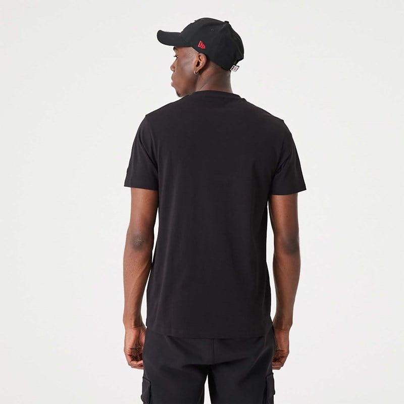 Black New Era Chicago Bulls NBA Script T-Shirt | MARF03892