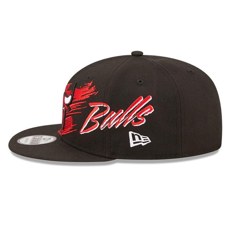 Black New Era Chicago Bulls NBA Sweep Cap 9fifty | ZUPH54270